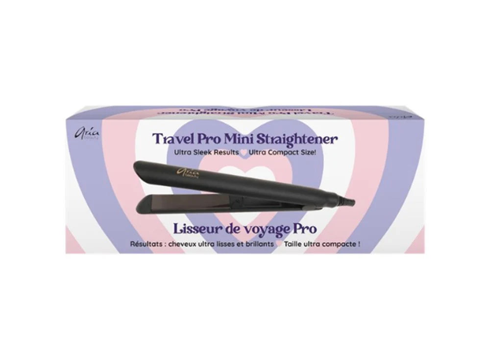 MINI FER PLAT PRO VOYAGE NOIR ARIA BEAUTY